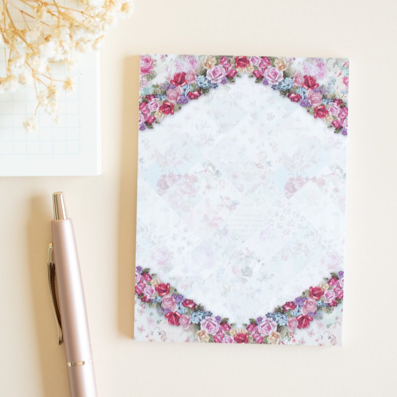 笔记本 - 古典玫瑰 No.44 - 便条纸/标签贴 - 纸 粉红色