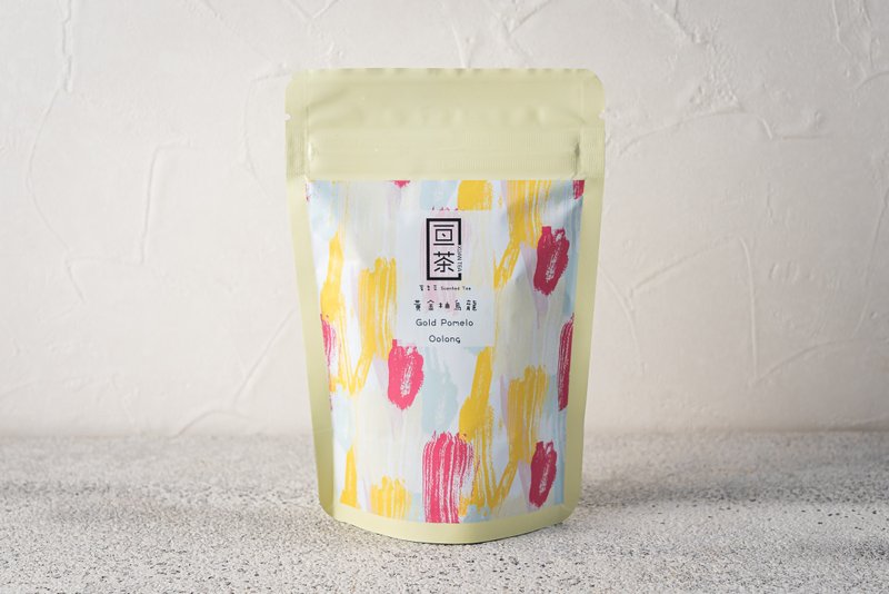 【黄金柚(柚子)乌龙茶包】水果 窨香 原叶立体茶包 5入  |亘茶 - 茶 - 其他材质 黄色