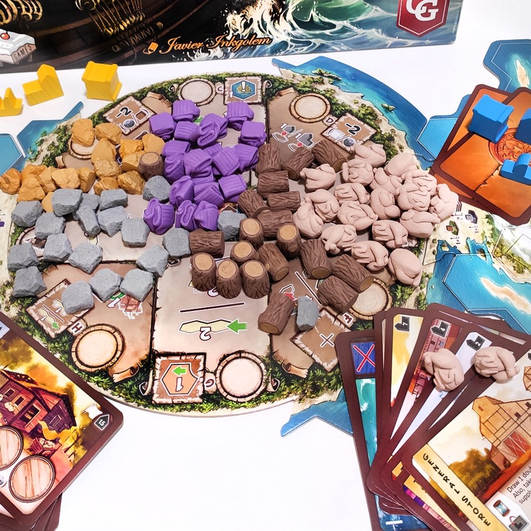 与库珀岛棋盘游戏兼容的豪华资源代币。 - 桌游/玩具 - 其他材质 
