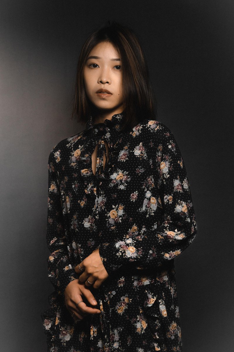 Malwine 荷叶碎花长洋装-附内搭 尺寸 M - 洋装/连衣裙 - 聚酯纤维 