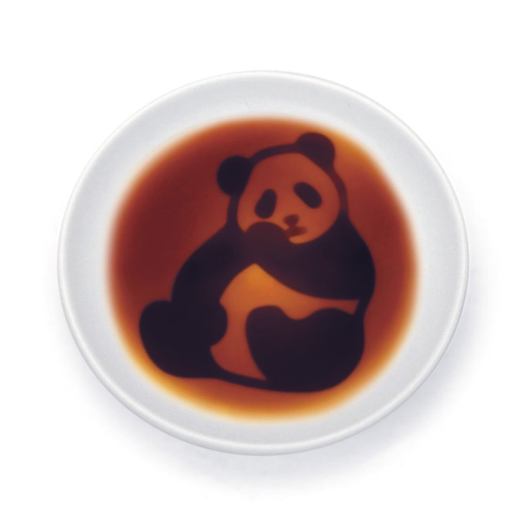层次酱料碟-熊猫 - 浅碟/小碟子 - 陶 