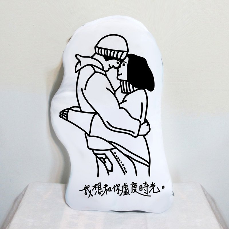似颜绘 抱枕 人像 定制化 - 订制画像 - 其他材质 白色