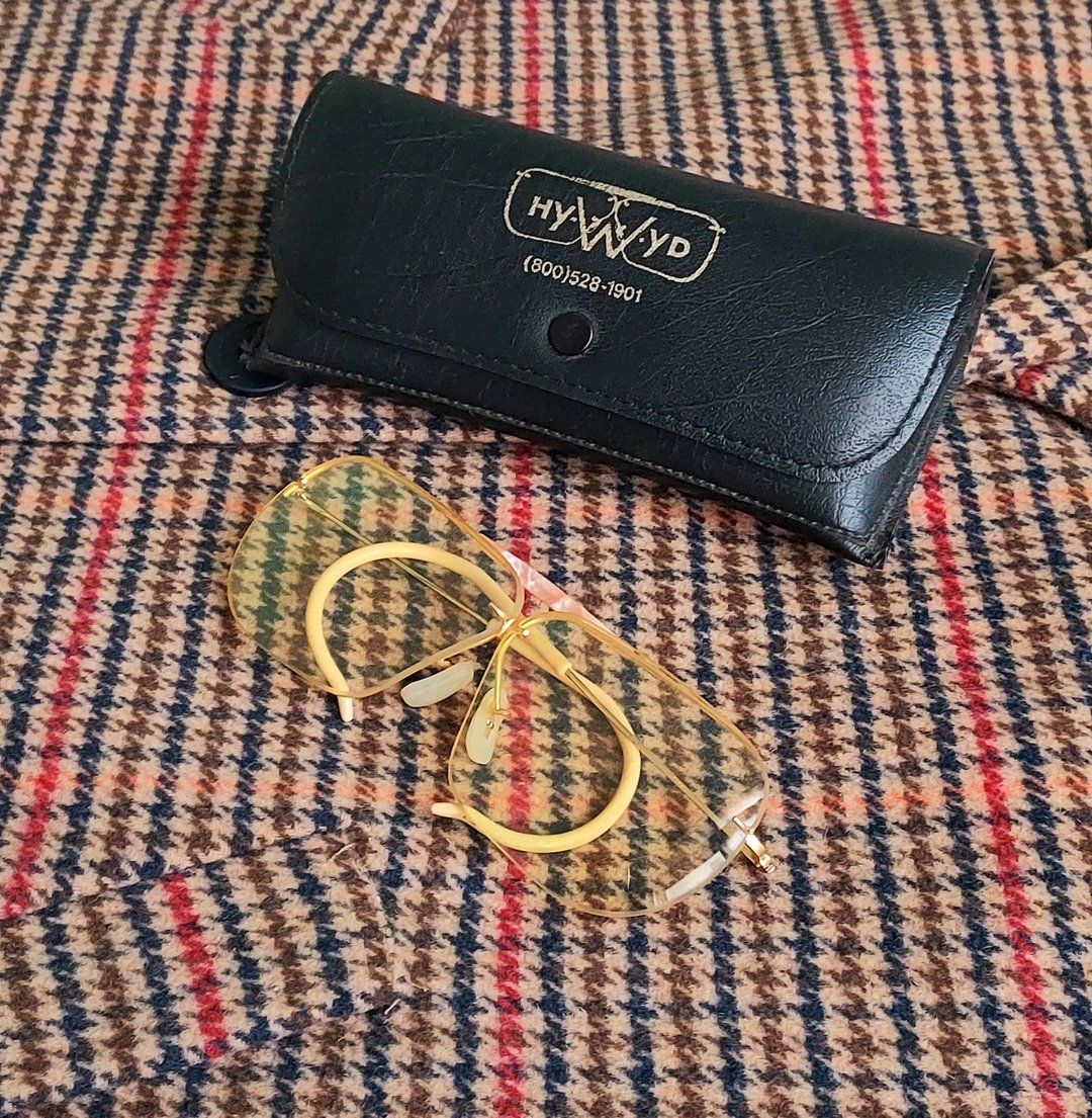 1960's 美国射击运动专用古董眼镜 • 飞行员古董眼镜 竞击老眼镜 - 眼镜/眼镜框 - 其他金属 