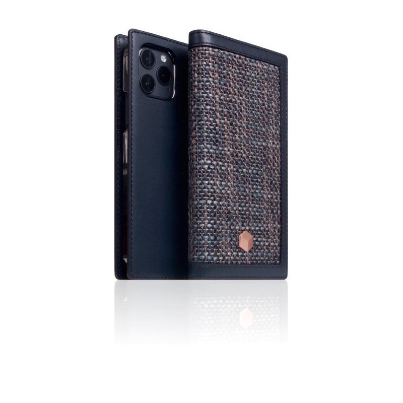 SLG Design iPhone 12 mini D5 CSL 帆布混搭风 侧掀真皮皮套 - 手机壳/手机套 - 真皮 多色