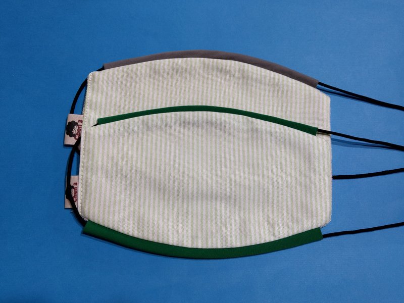 毛巾布轻薄型口罩  舒适透气  戴二层也不闷热 - 口罩 - 棉．麻 绿色