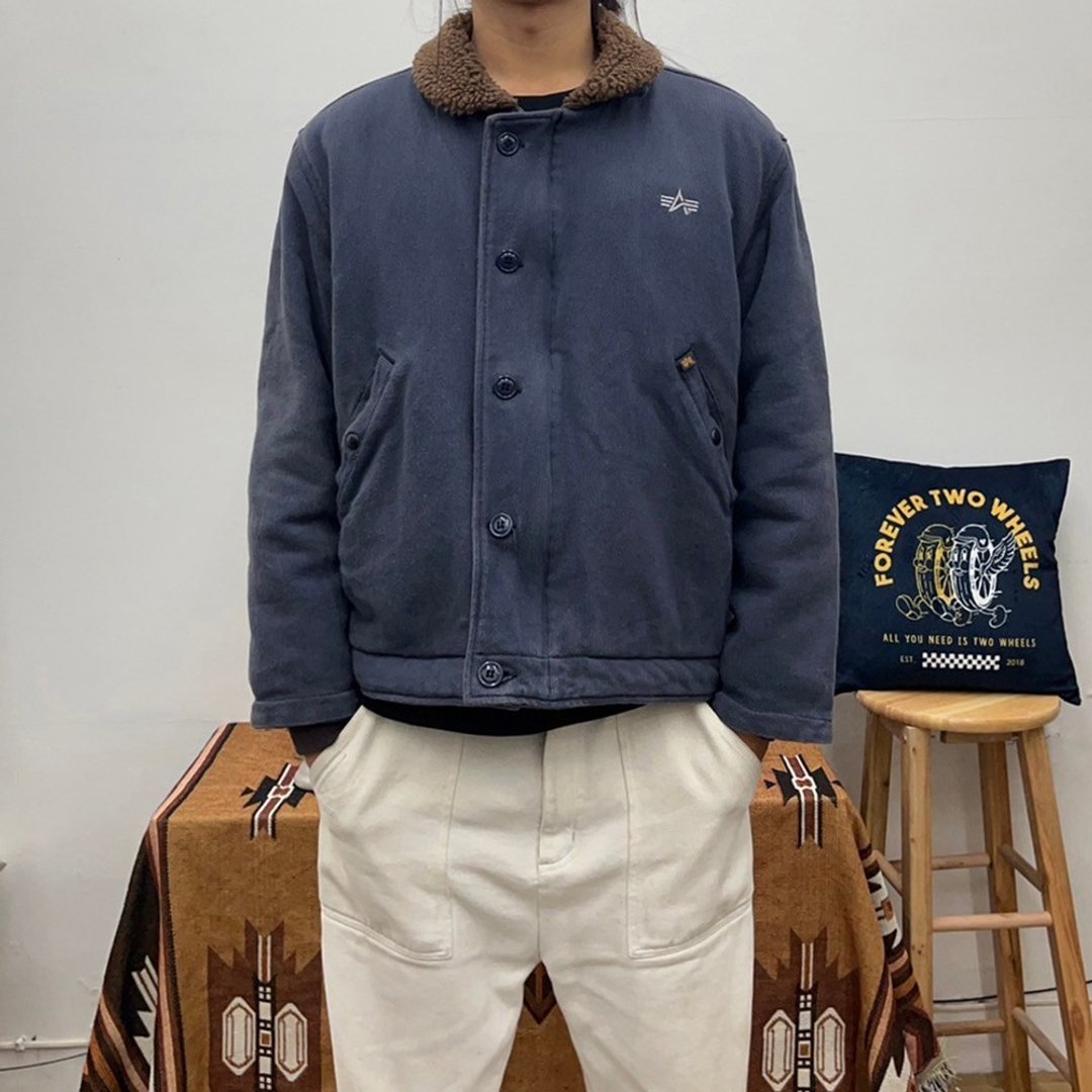 ALPHA N-1 美军甲板外套 USNAVY 美国制 MADE IN USA - 男装外套 - 棉 蓝色