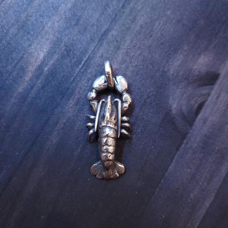 龙虾_925纯银坠 - 项链 - 纯银 银色