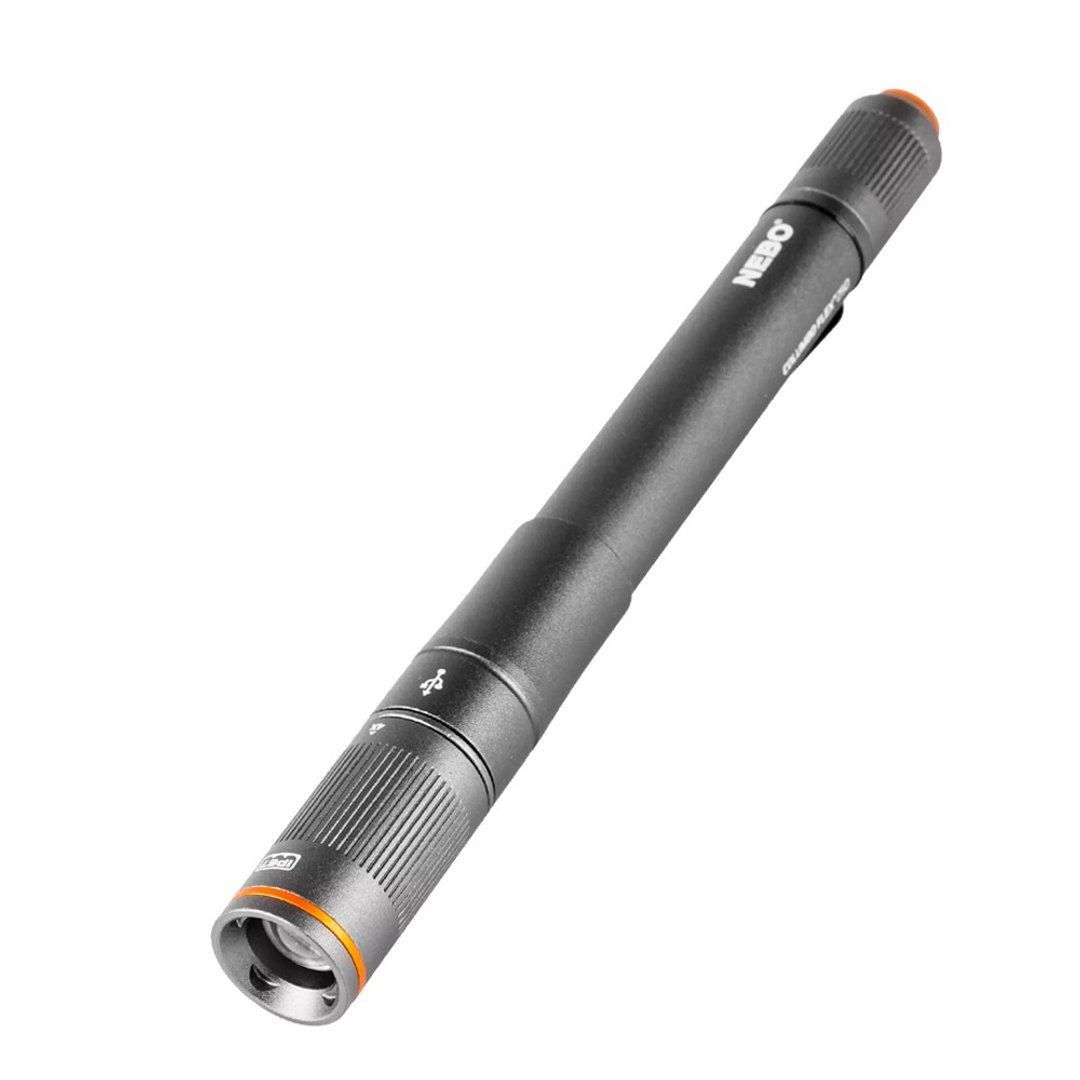 【NEBO】哥伦布 随身手电筒-USB充电 250流明 IP67 - 露营用品 - 其他金属 黑色
