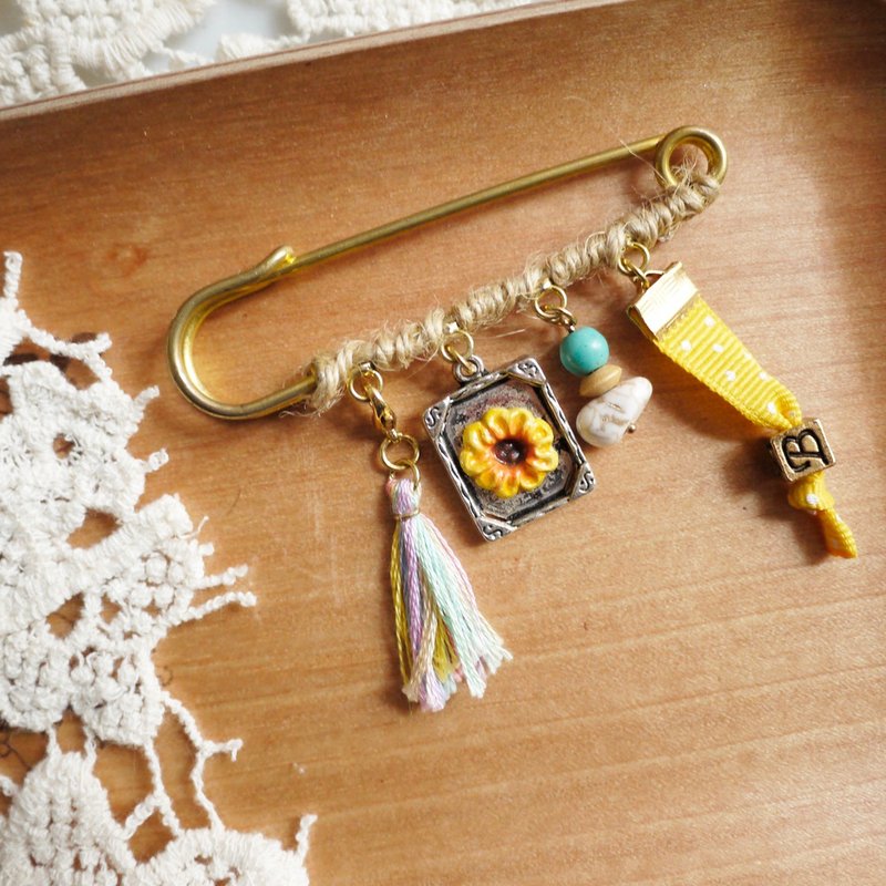 我的秘密花园别针 - 徽章/别针 - 其他材质 橘色