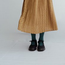 土金圆点压折裙复古古着古着vintage