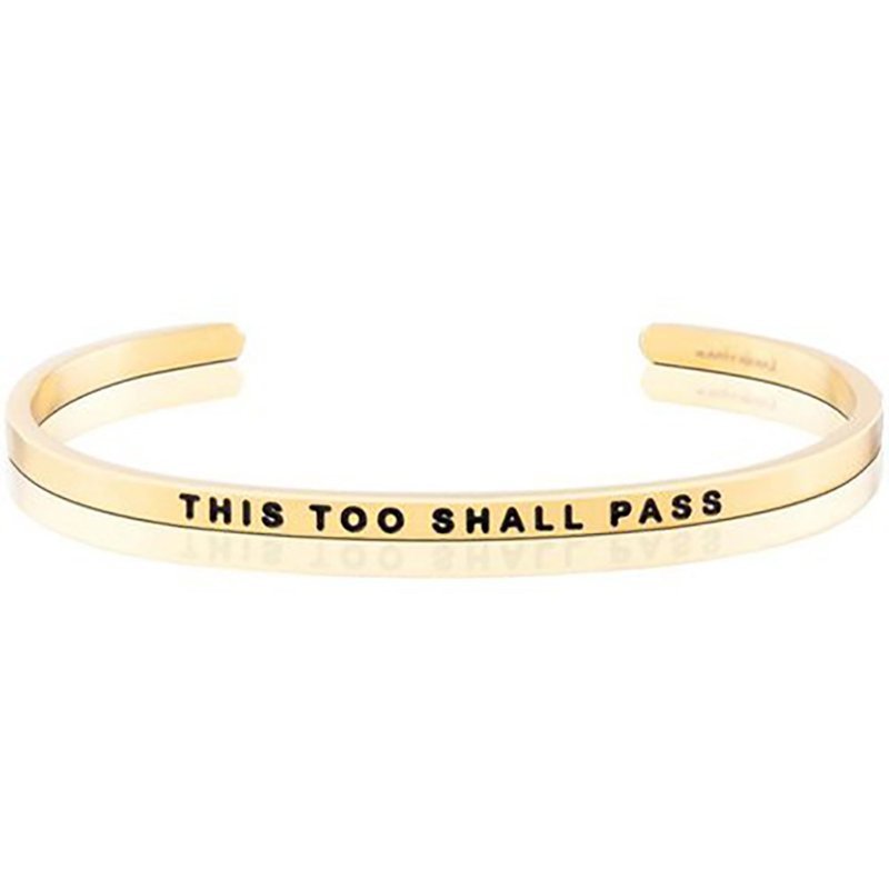 Mantraband悄悄话许愿手环 THIS TOO SHALL PASS 一切困难都会过 - 手链/手环 - 其他金属 多色