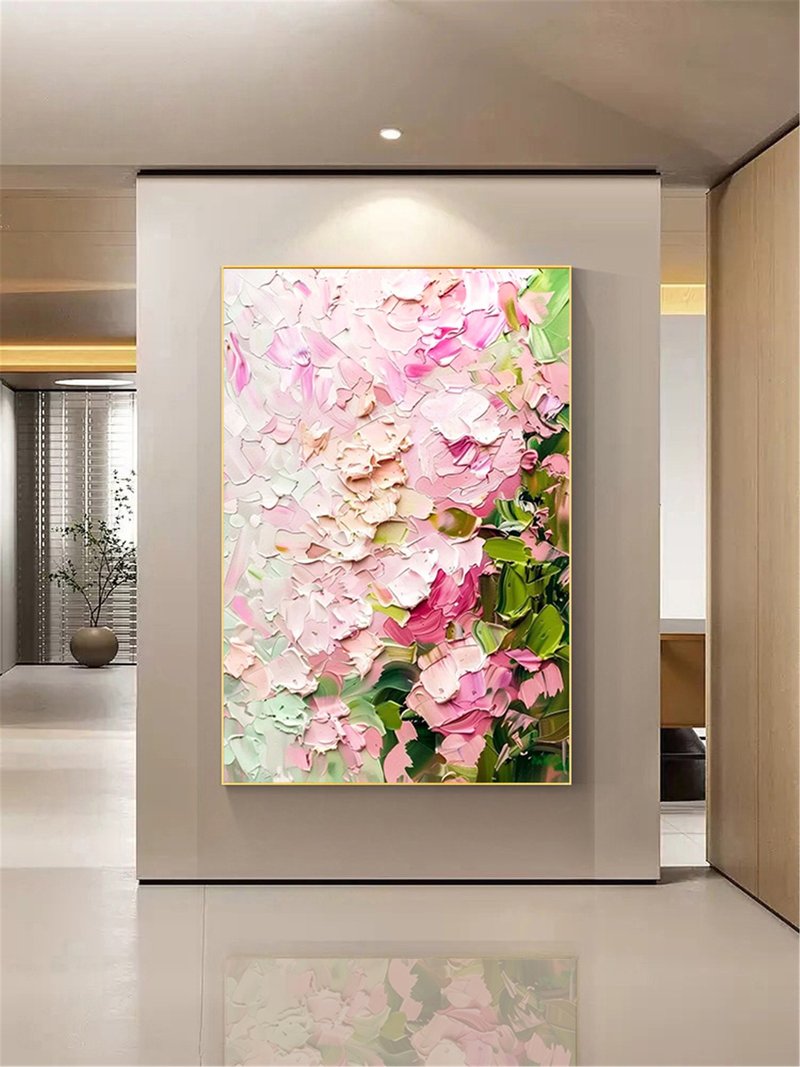 玫瑰 手绘油画/抽象/原创商品/装饰画/挂画/客厅/走廊/玄关挂画 - 海报/装饰画/版画 - 亚麻 多色
