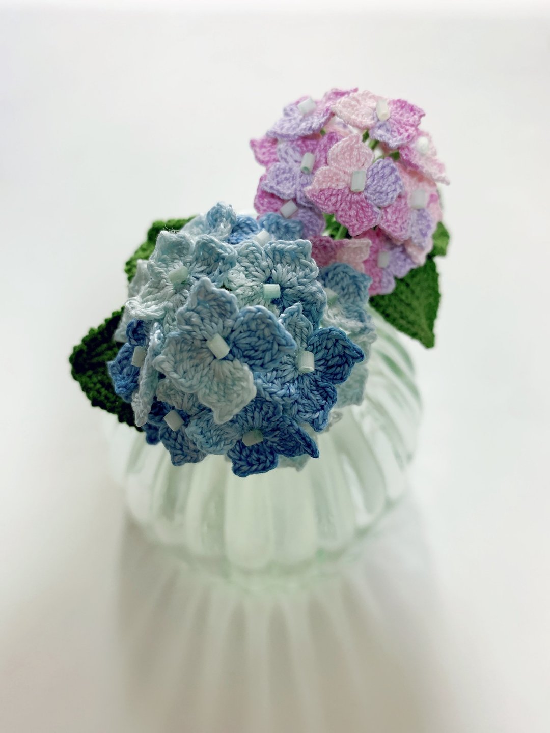 绣球花钩织长插别针 - 胸针 - 绣线 多色