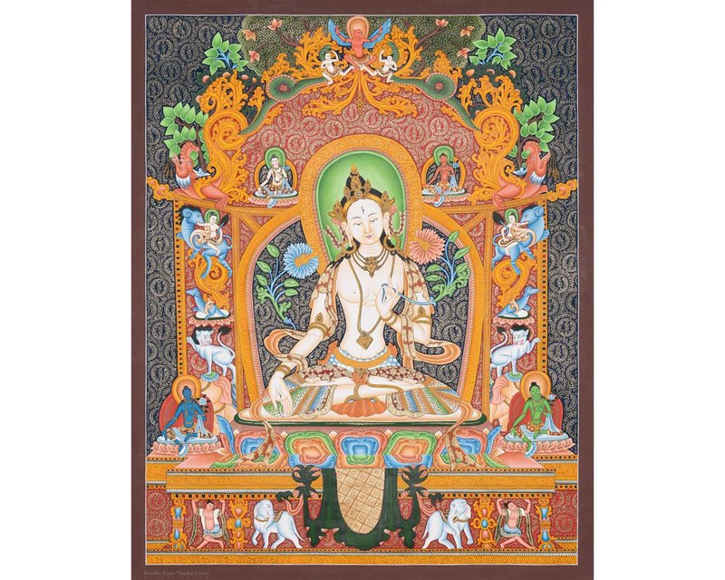 喜马拉雅的白度母唐卡   智慧的具体化身 - 墙贴/壁贴 - 其他材质 多色