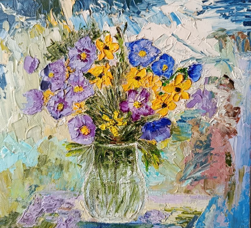 和谐 原创油画 - 墙贴/壁贴 - 其他材质 