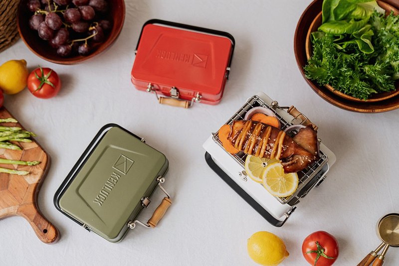 2022 KENLUCK 迷你便携式烤肉架-雅典白 - 锅具/烤盘 - 其他金属 白色