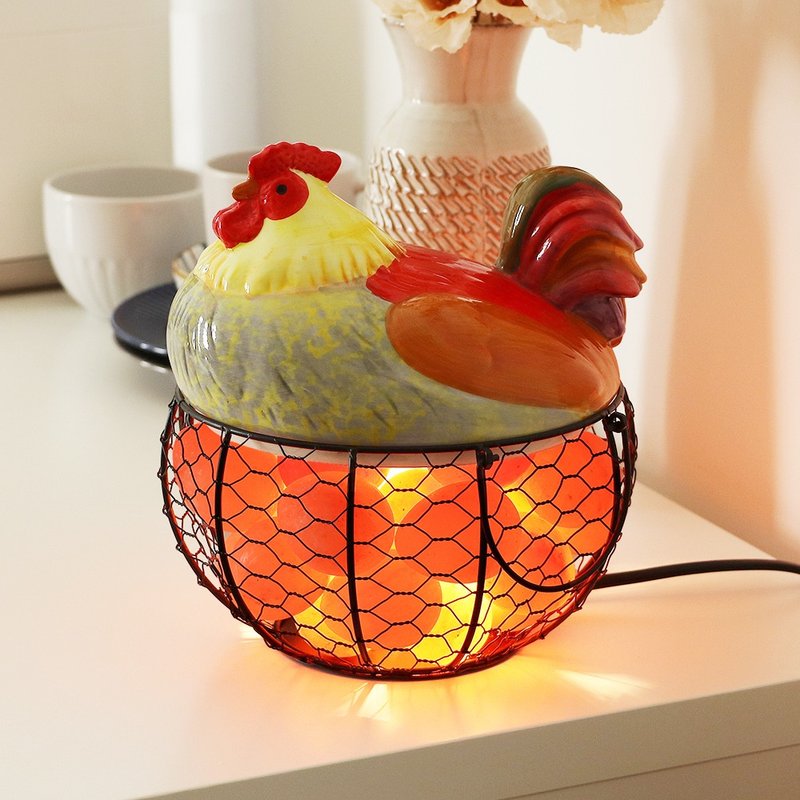 金鸡报喜 (公鸡) I 盐灯 I 入厝礼 开幕送礼 - 摆饰 - 其他材质 