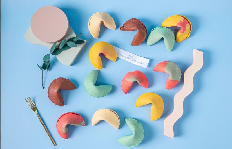 幸运饼干彩色综合100入 - 零食/点心 - 新鲜食材 黄色