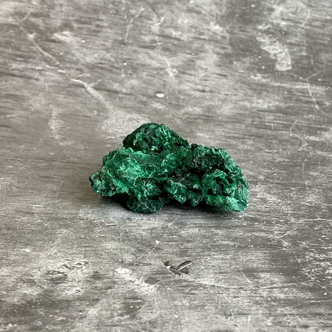 水晶簇- 孔雀石原矿   办公室疗愈微景观 设备摆饰 一物一图 - 摆饰 - 宝石 绿色