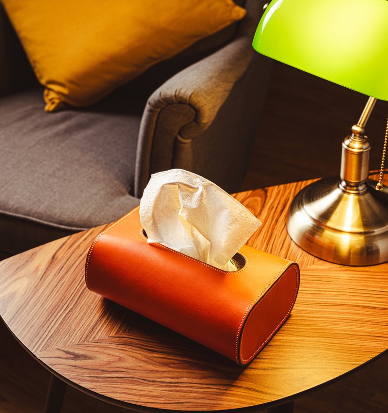 Housewarming Tissue Box 面纸盒 -橘色 - 其他 - 真皮 