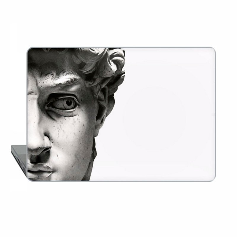 MacBook 保护壳 MacBook Air MacBook Pro Retina MacBook Pro 米开朗基罗大卫 1525 - 平板/电脑保护壳 - 塑料 白色