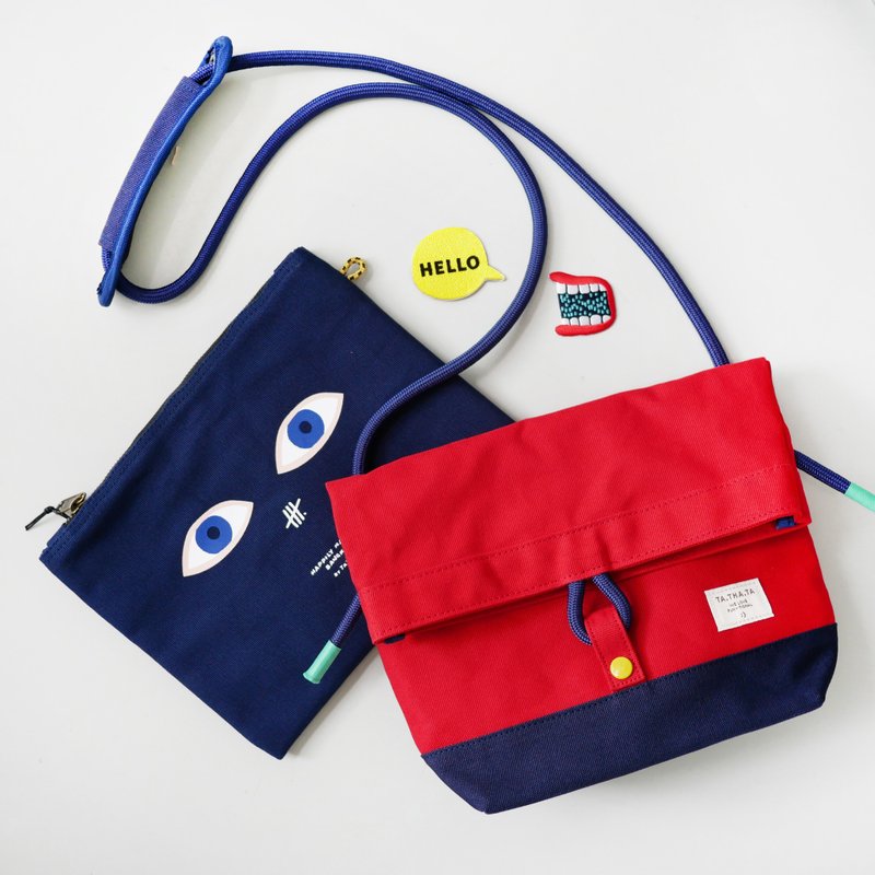 GOODY BAG - Mini happy! Squid sling bag + million dollar pouch - 其他 - 棉 多色