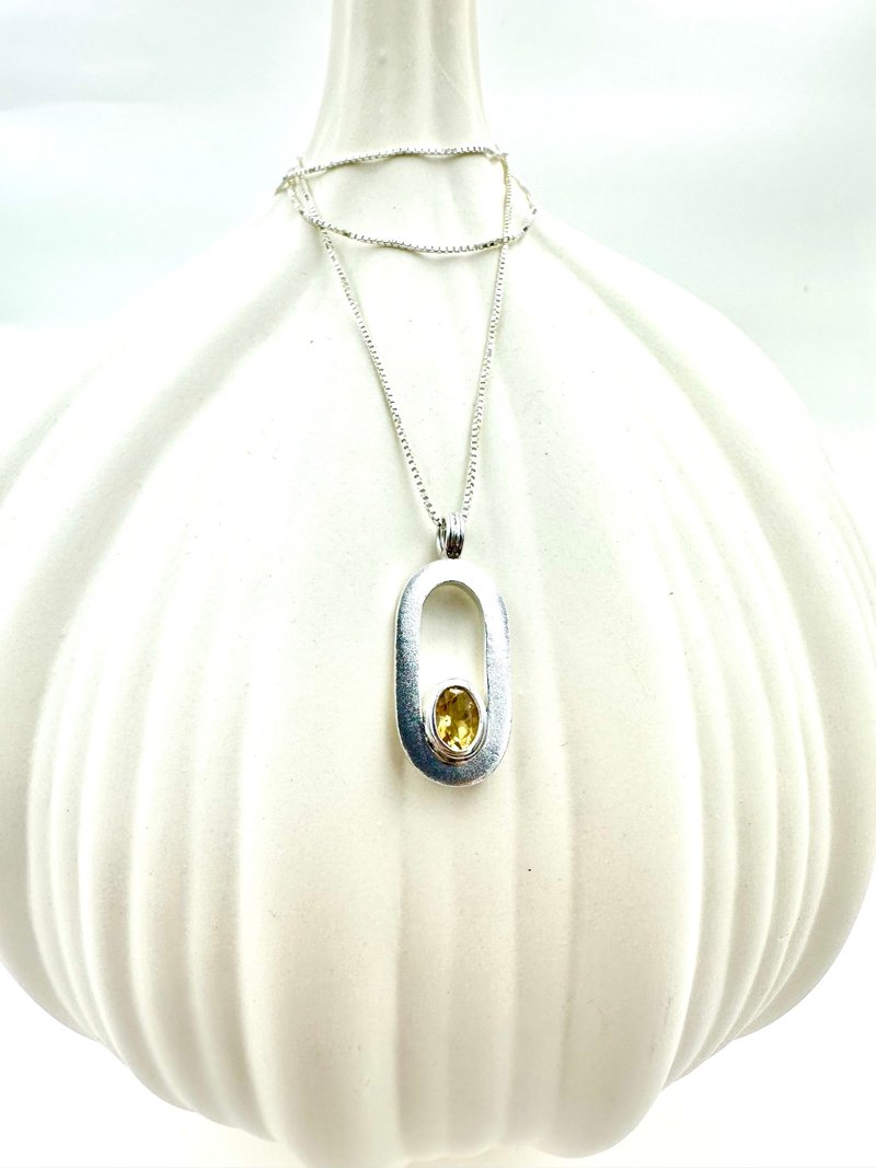 光之窗纯银手工坠饰 - 项链 - 纯银 