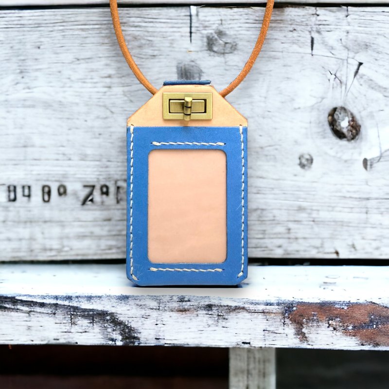 正。创意证件套 - 优雅蓝 (毕业礼物、新鲜人、礼物) - 证件套/卡套 - 真皮 蓝色