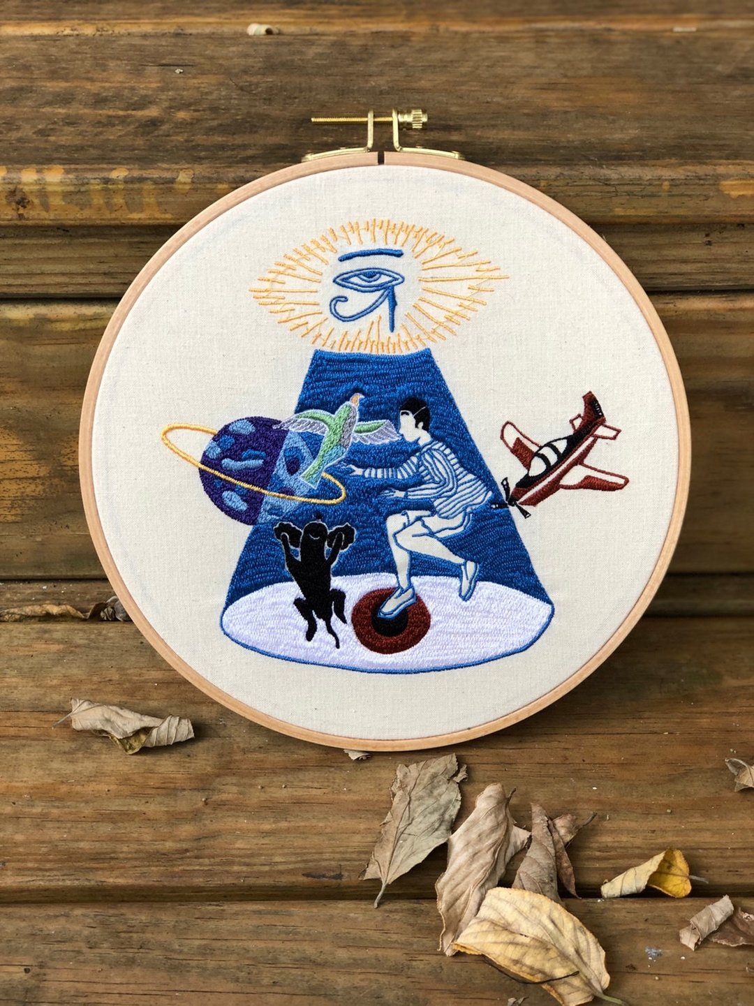 松果体-定制化刺绣21X21cm - 其他 - 棉 