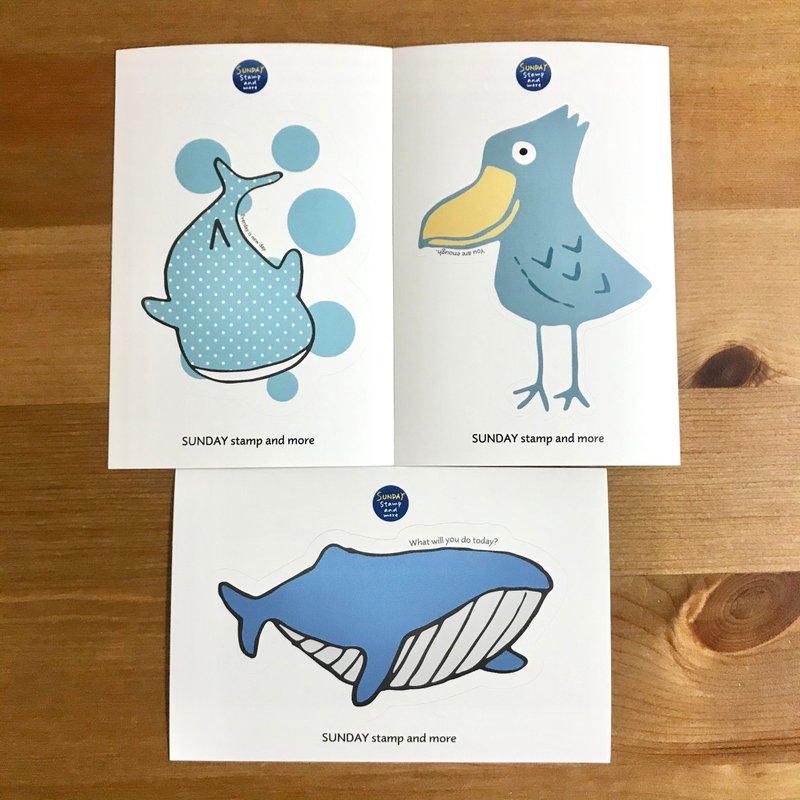 镂空贴纸 - 贴纸 - 纸 蓝色