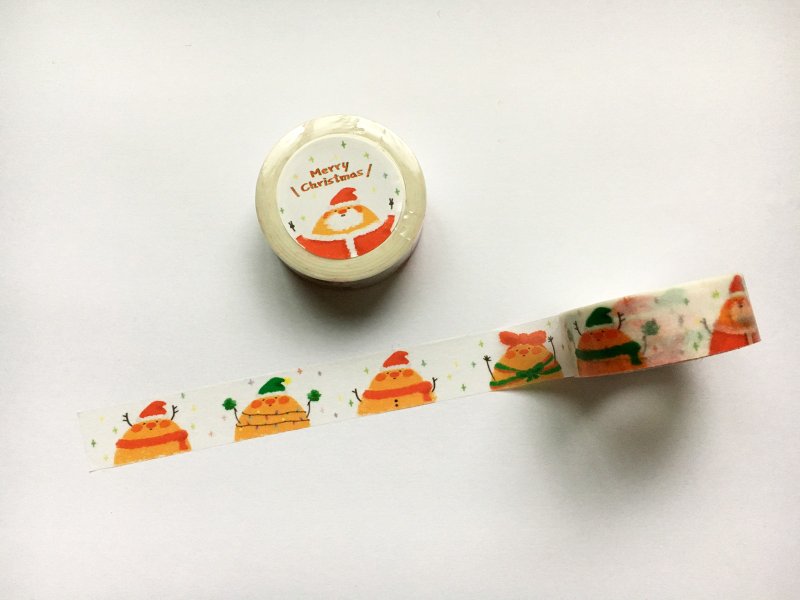 －ORANGERYs XMAS － 和纸胶带 - 纸胶带 - 纸 橘色