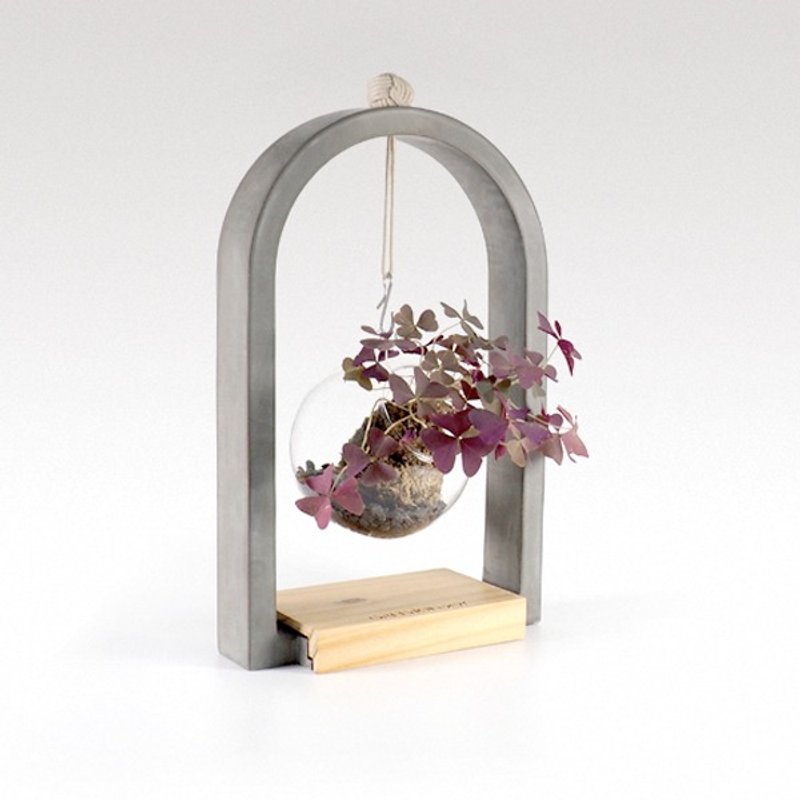 水泥拱门吊瓶花器 - 植栽/盆栽 - 水泥 灰色