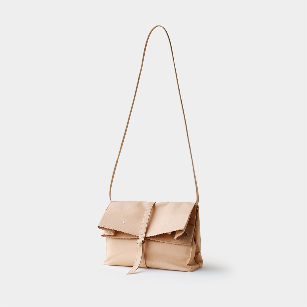 paper tote bag (s) : 蜜桃色 (三背法) - 手提包/手提袋 - 真皮 
