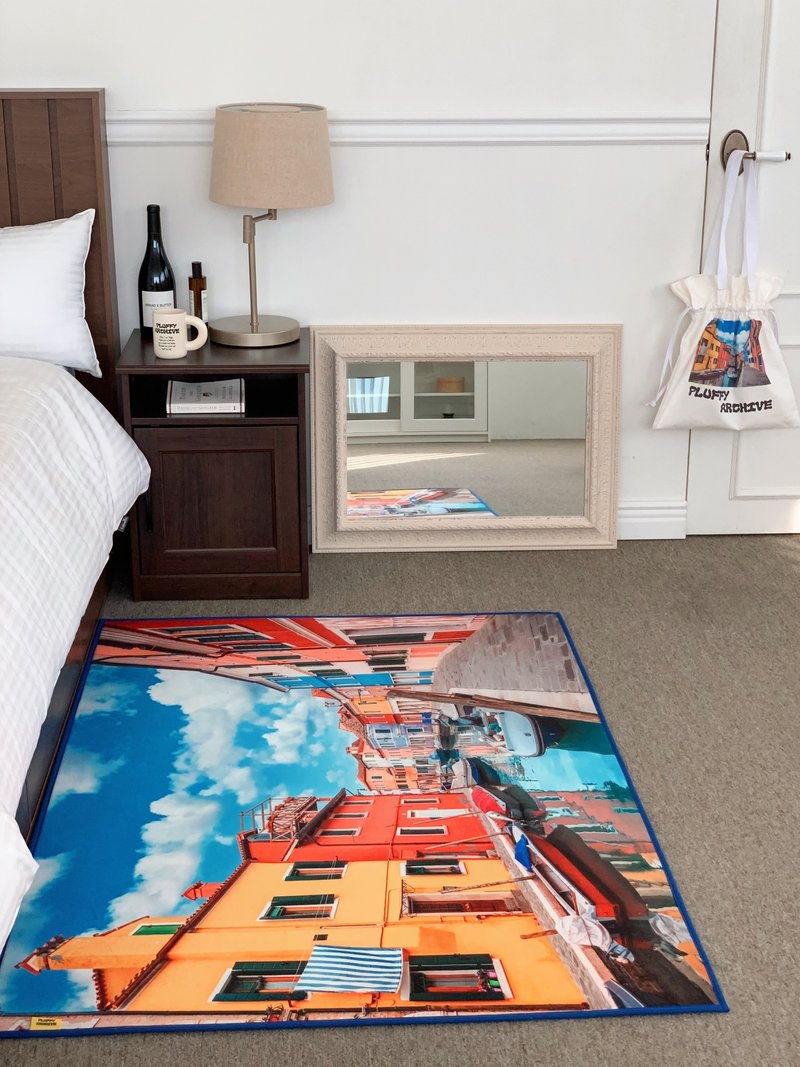 意大利威尼斯，风景地毯 - 地垫/地毯 - 聚酯纤维 蓝色