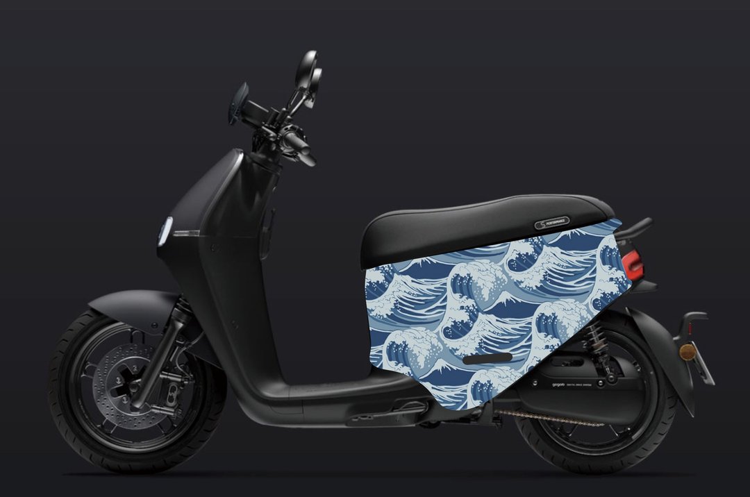 BLR gogoro 防刮车套 iD111 海浪 - 其他 - 聚酯纤维 蓝色