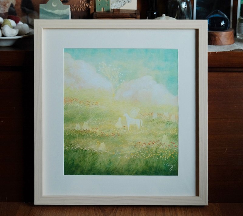 艺术微喷复制画 \ 花园里的祝福 \ 含框 - 海报/装饰画/版画 - 纸 