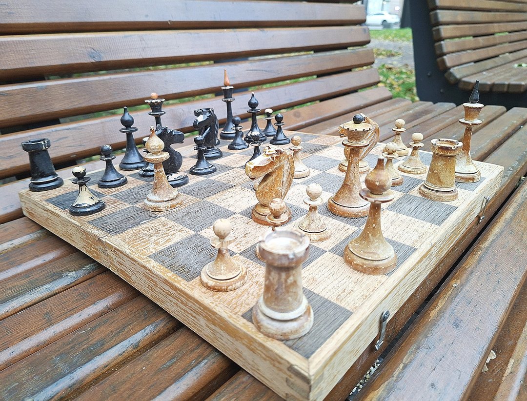 1955 年莫尔多维亚苏联制西洋棋组 — 71 年历史复古俄罗斯西洋棋赠礼 - 桌游/玩具 - 木头 