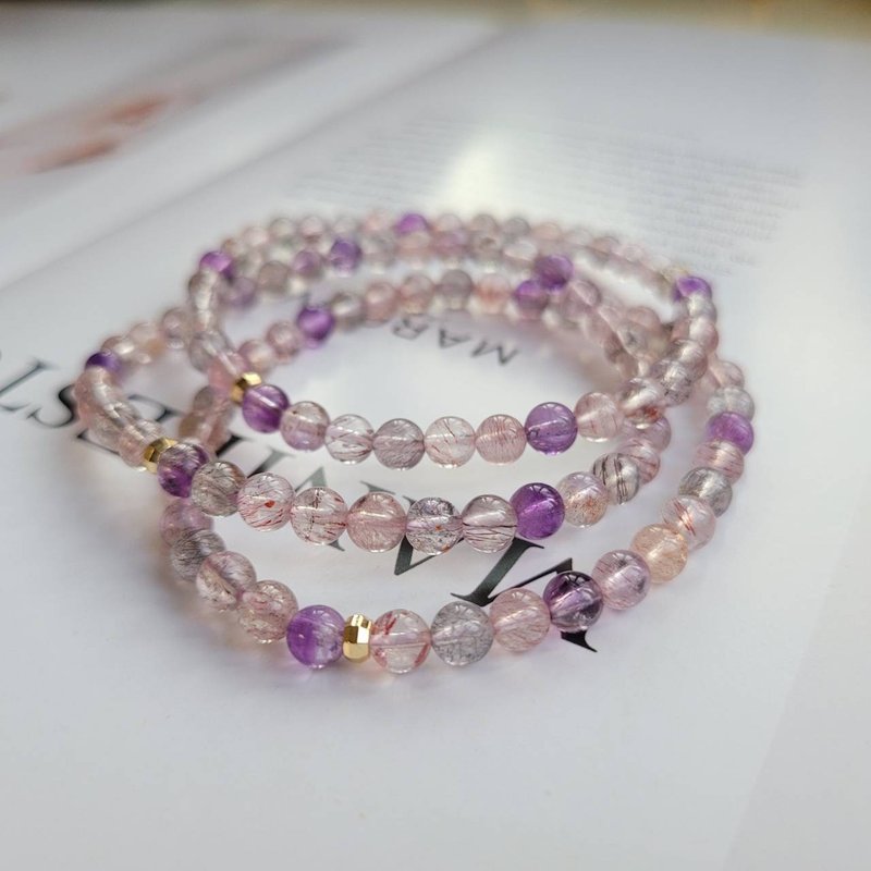 全方位水晶/招财贵人桃花旺运/超七手链水晶(环保包装)随机出货 - 手链/手环 - 水晶 