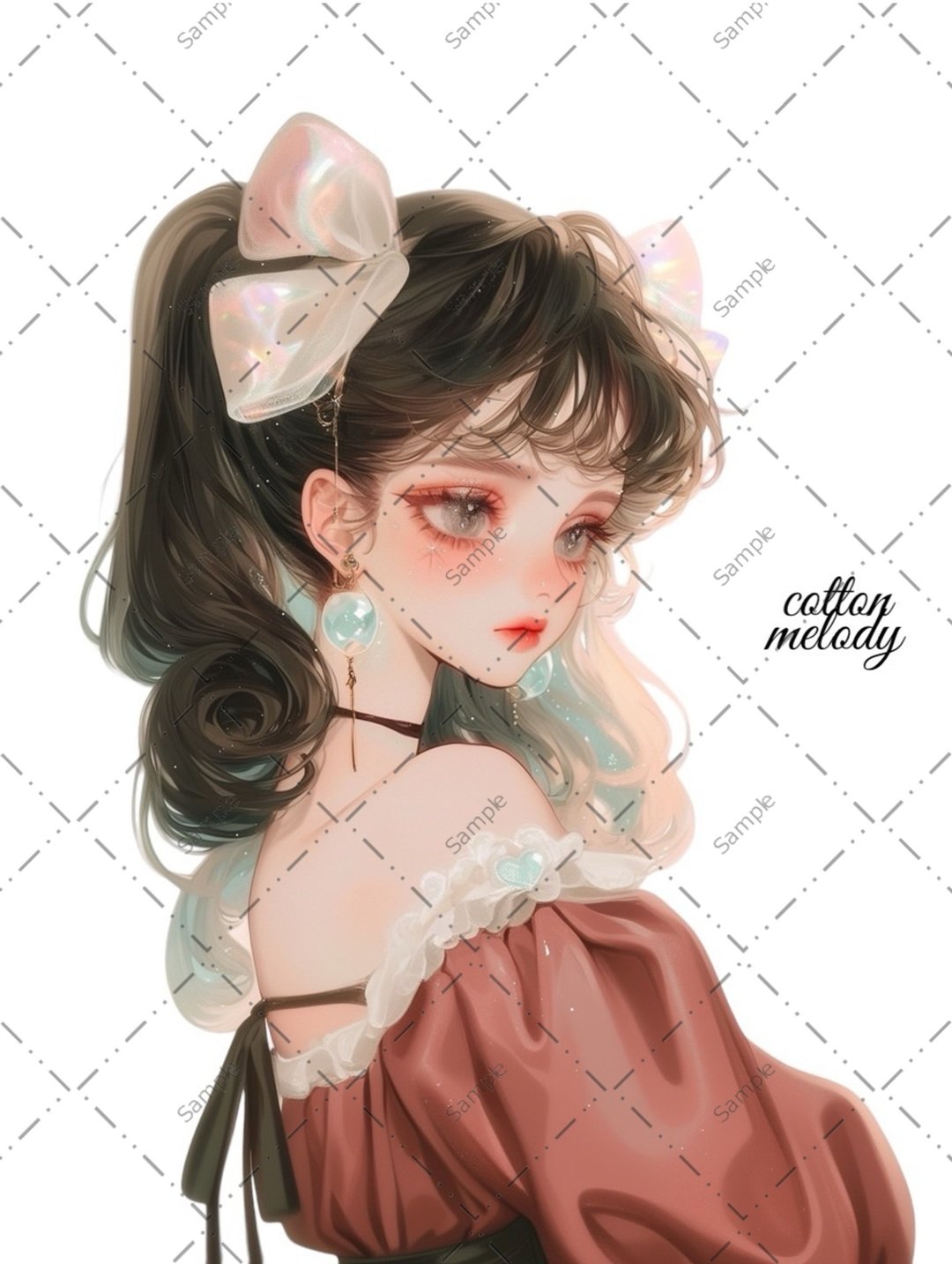 原创贴纸 no.952 人物贴纸 原创贴纸 人物贴纸 女孩贴纸 原创人物贴纸 - 贴纸 - 纸 