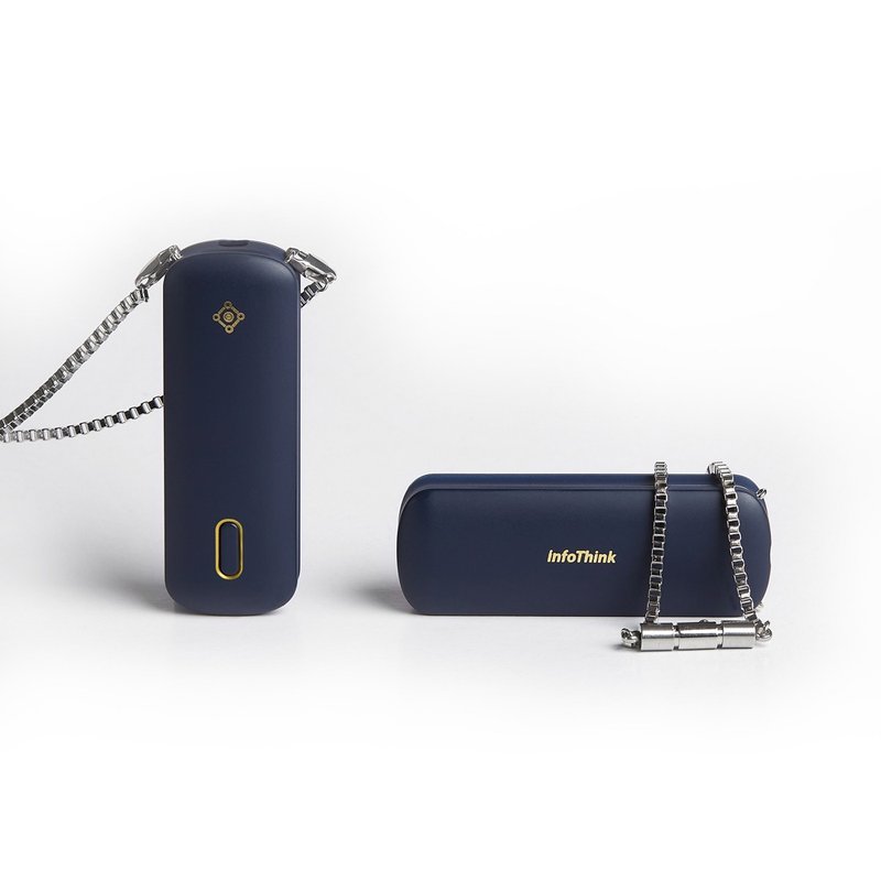 健康科技【空污过敏救星】随身项链负离子空气清净机-蓝(台湾制) - 其他小家电 - 其他材质 蓝色