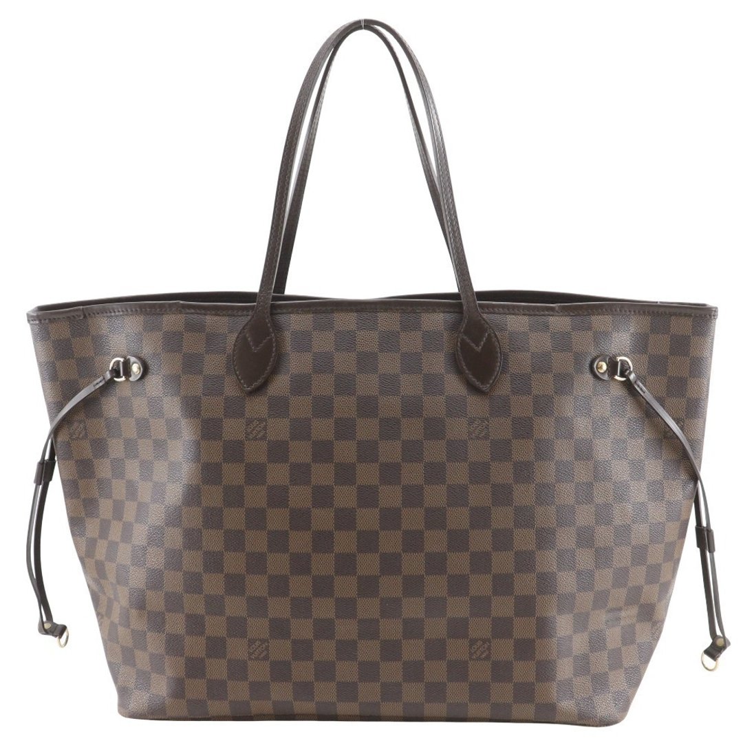 【日本直送】路易威登 LOUIS VUITTON Neverfull GM 托特包 N51106 Damier Ebene 帆布 咖啡色 FL2191 中性【二手】 - 手提包/手提袋 - 人造皮革 咖啡色