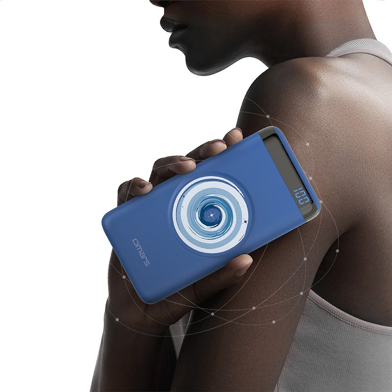 omars磁吸式无线行动电源 有标示Wh PD20W+QC3.0快充-(地球蓝) - 充电宝/传输线 - 其他材质 蓝色