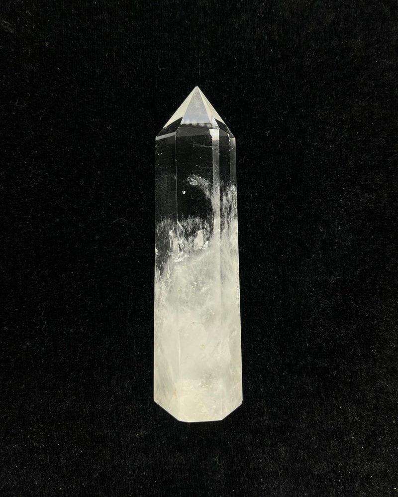 山岚。半盆 聚宝盆 白晶 居家摆件 白水晶 晶柱 女巫彩宝 - 摆饰 - 水晶 绿色