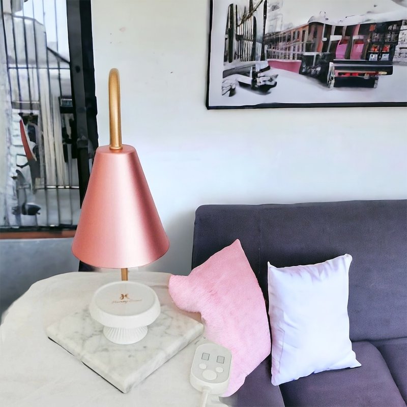 买1送4-独家-定时调光香氛融蜡灯/情人节交换礼物/香氛蜡烛/暖灯 - 灯具/灯饰 - 其他金属 粉红色