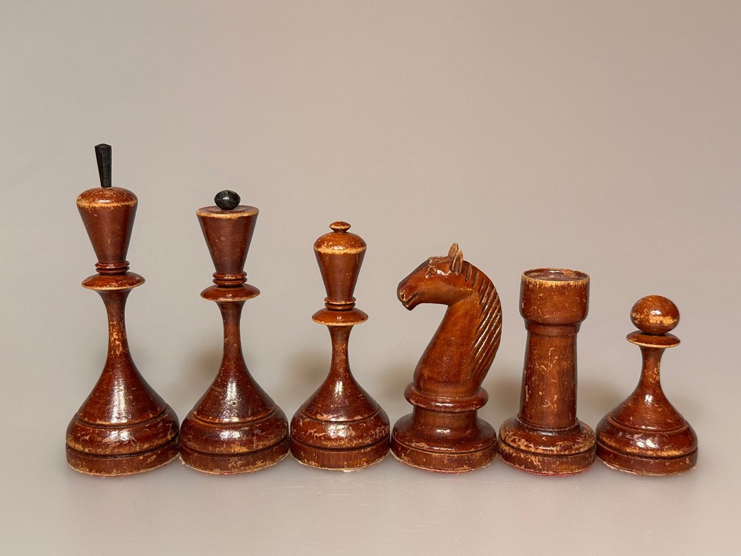 BFII 国际象棋棋具，Botvinnik - Flohr II - 桌游/玩具 - 木头 