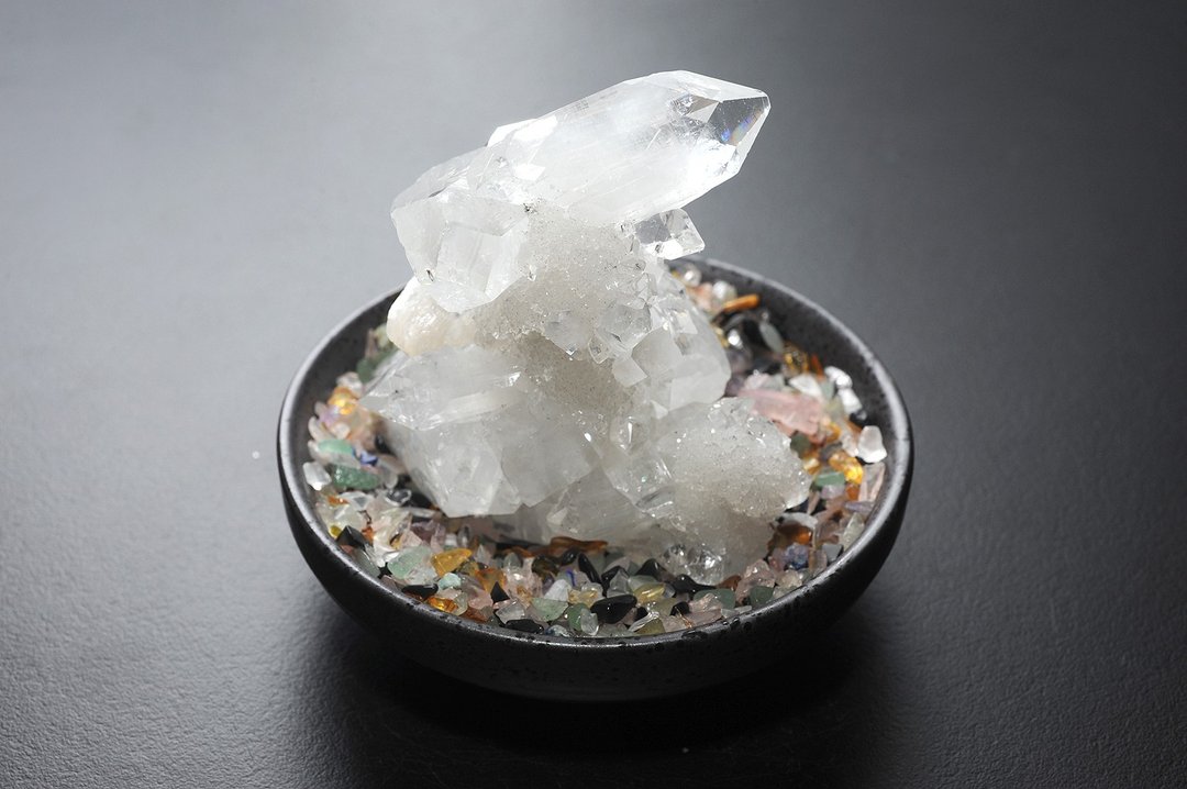宝石级超闪鱼眼石沸石丛聚晶簇A5 矿石/水晶/灵修/开运/招财/破煞 - 摆饰 - 水晶 