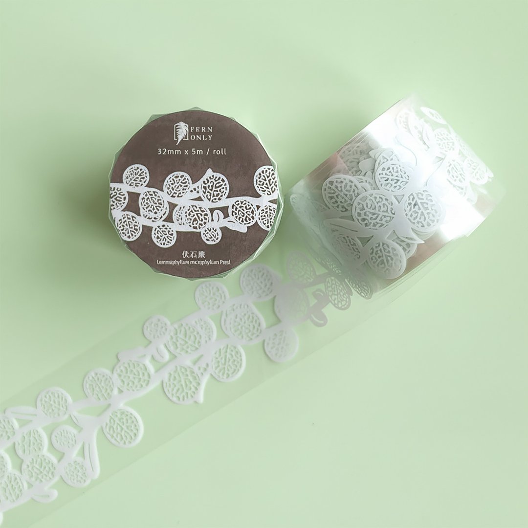 蕨影镂空胶带 - 伏石蕨 | 文具控 文具 手帐 笔记本 胶带 纸胶带 - 纸胶带 - 塑料 白色