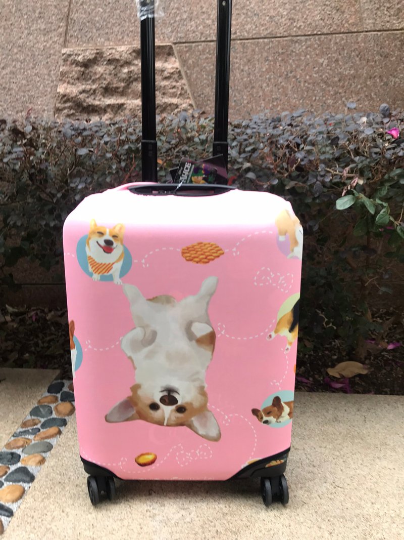 柯基香港传统小食行李套 - 行李箱/行李箱保护套 - 聚酯纤维 