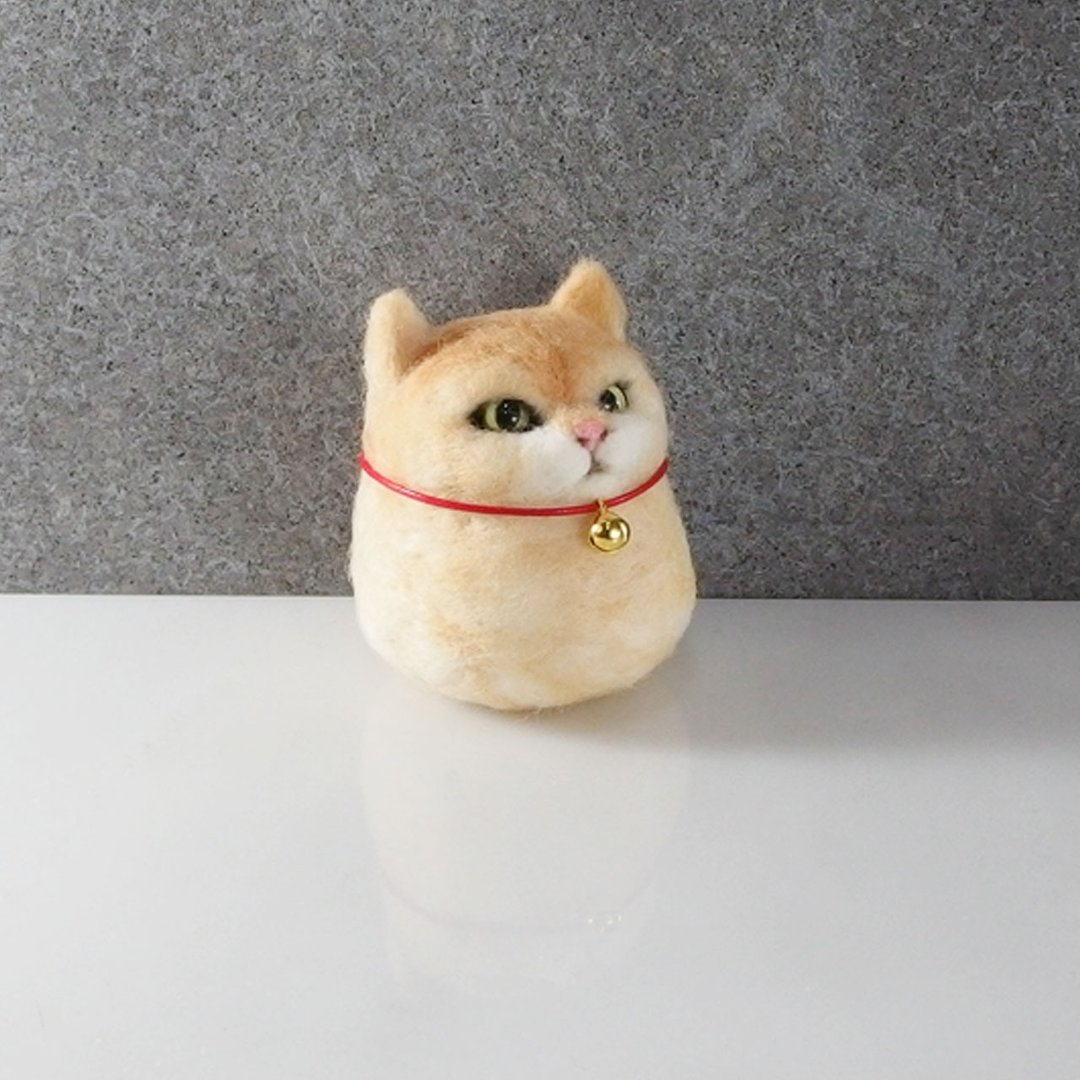 橘猫丸【feiwa霏娃手作】微定制公仔(欢迎订做你的宝贝) - 玩偶/公仔 - 羊毛 橘色