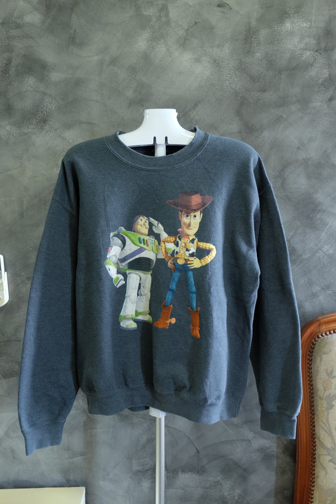 Vintage Toy Story Pullover Sweatshirt - 男装针织衫/毛衣 - 棉．麻 
